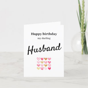 Happy Birthday Husband Card Dankeskarte