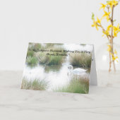 Happy Birthday Husband Swans Karte (Gelbe Blume)