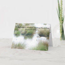 Happy Birthday Husband Swans