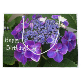 Happy Birthday Hydrangea Blossom Große Geschenktüte