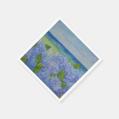 Happy Birthday Hydrangeas am Meer Serviette (Ecke)