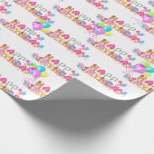 Happy Birthday Ice Cream Leckereien Geschenkpapier (Ecke)