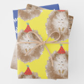 Happy Birthday Igel Geschenkpapier Set (Beispiel)