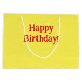 Happy Birthday Igel Geschenktasche Große Geschenktüte (Rückseite)