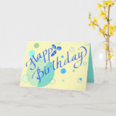 Happy Birthday - IgG - Custom Message Card Karte (Gelbe Blume)