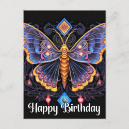 Happy Birthday Imaginative Butterfly Design Feiertagspostkarte