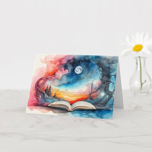 Happy Birthday | In den Abend Karte (Kleine Pflanze)