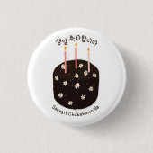 Happy Birthday in Korean Hangeul Button (Vorderseite)
