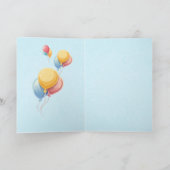 Happy birthday in Korean Hangul custom color Karte (Innenseite)