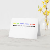 "Happy Birthday" in Morse Code Card oder Gruß Karte (Gelbe Blume)