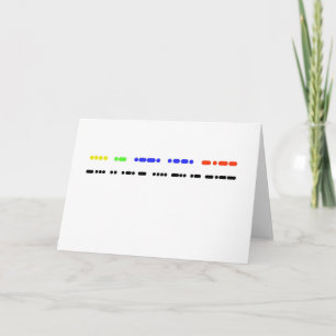 "Happy Birthday" in Morse Code Card oder Gruß Karte