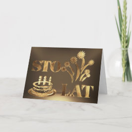 Happy Birthday in Polish Card Karte