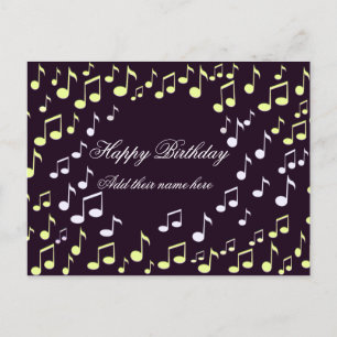 Happy Birthday - in song_ Postkarte