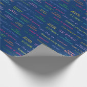 Happy Birthday in vielen verschiedenen Sprachen Ta Geschenkpapier (Ecke)