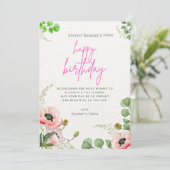 Happy Birthday individualisierbare digitale Grußka Feiertagskarte (Stehend Vorderseite)