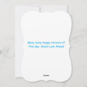 Happy Birthday individualisierbare digitale Grußka Feiertagskarte (Rückseite)