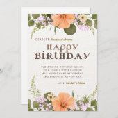Happy Birthday individualisierbare digitale Grußka Feiertagskarte (Vorne/Hinten)