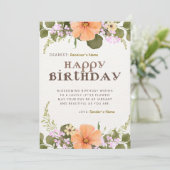 Happy Birthday individualisierbare digitale Grußka Feiertagskarte (Stehend Vorderseite)