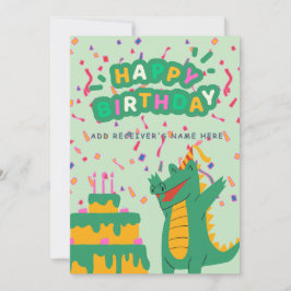 Happy Birthday individualisierbare digitale Grußka Feiertagskarte