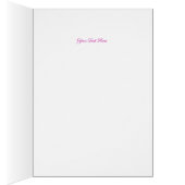 Happy Birthday individualisierbare Rosa Rose (Innen (Rechts))