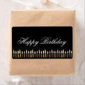 Happy Birthday individualisierbares Label (Insitu)