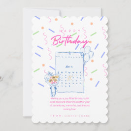 Happy Birthday individuell anpassbare Digital Feiertagskarte