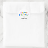 Happy Birthday individuell anpassbare Sticker (Tasche)
