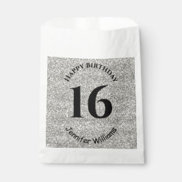 Happy Birthday Individuelle Name Age Year Silver G Geschenktütchen