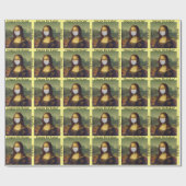 Happy Birthday Individuelle Name Face Mask Mona Li Geschenkpapier (Flach)