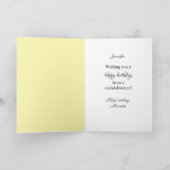 Happy Birthday Individuelle Name Face Mask Mona Li Karte (Innenseite)