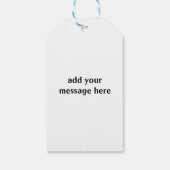 Happy Birthday Individuelle Name Geschenkanhänger (Rückseite)