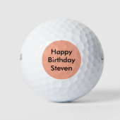 Happy Birthday Individuelle Name Golfball (Vorderseite)