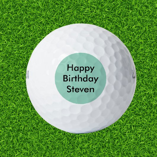 Happy Birthday Individuelle Name Golfball