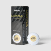 Happy Birthday Individuelle Name Golfball (Verpackungen)