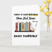 Happy Birthday | Individuelle Name Niedlich Genieß Karte (Gelbe Blume)