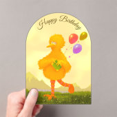 Happy Birthday Invitation Big Bird Acryleinladungen (Insitu (Handheld))