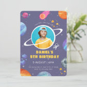 Happy Birthday Invitation Einladung (Stehend Vorderseite)