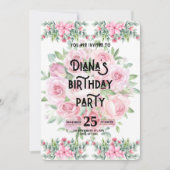 Happy Birthday Invitation Einladung (Vorderseite)