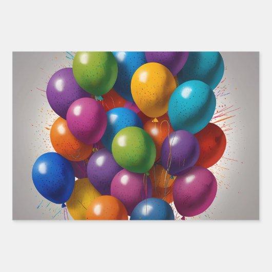 Happy Birthday Invite Geschenkpapier Set (Vorderseite)