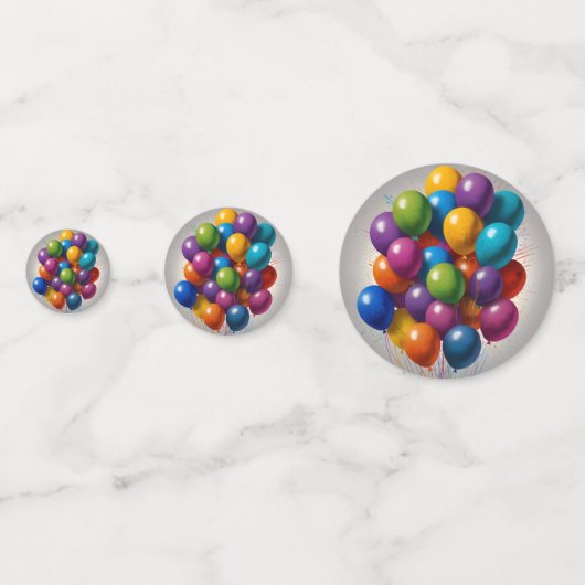 Happy Birthday Invite Konfetti (Rückseiten)