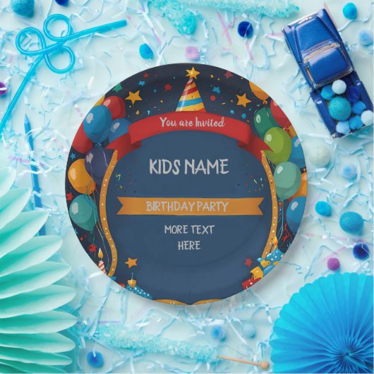 Happy Birthday Invite Pappteller (Party)