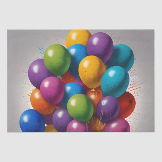 Happy Birthday Invite Seidenpapier (Vorderseite)