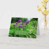 Happy Birthday-Iris Garden Karte (Gelbe Blume)