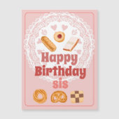 Happy Birthday ist dänische Kekse Magnetkarte (Vorderseite)