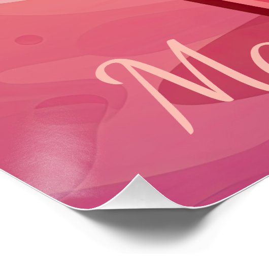 Happy Birthday Italienische Eiscreme Kawaii Cartoo Poster (Ecke)