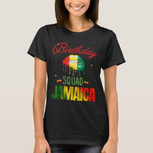 Happy Birthday Jamaica Squad Crew Tags Party Funny T-Shirt