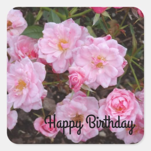 Happy Birthday Jeanne LaJoie Rose #1-2 Stickers (Vorderseite)