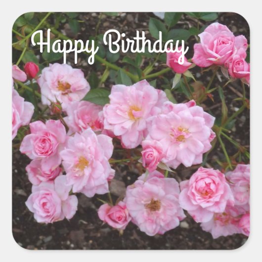 Happy Birthday Jeanne LaJoie Rose #1 Stickers (Vorderseite)