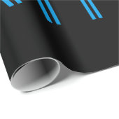 Happy Birthday (JEDER NAME) | Blau & Schwarz (oder Geschenkpapier (Rolleneckpunkt)