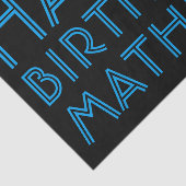 Happy Birthday (JEDER NAME) | Blau & Schwarz (oder Seidenpapier (Ausschnitt)